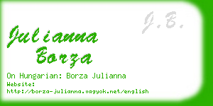 julianna borza business card